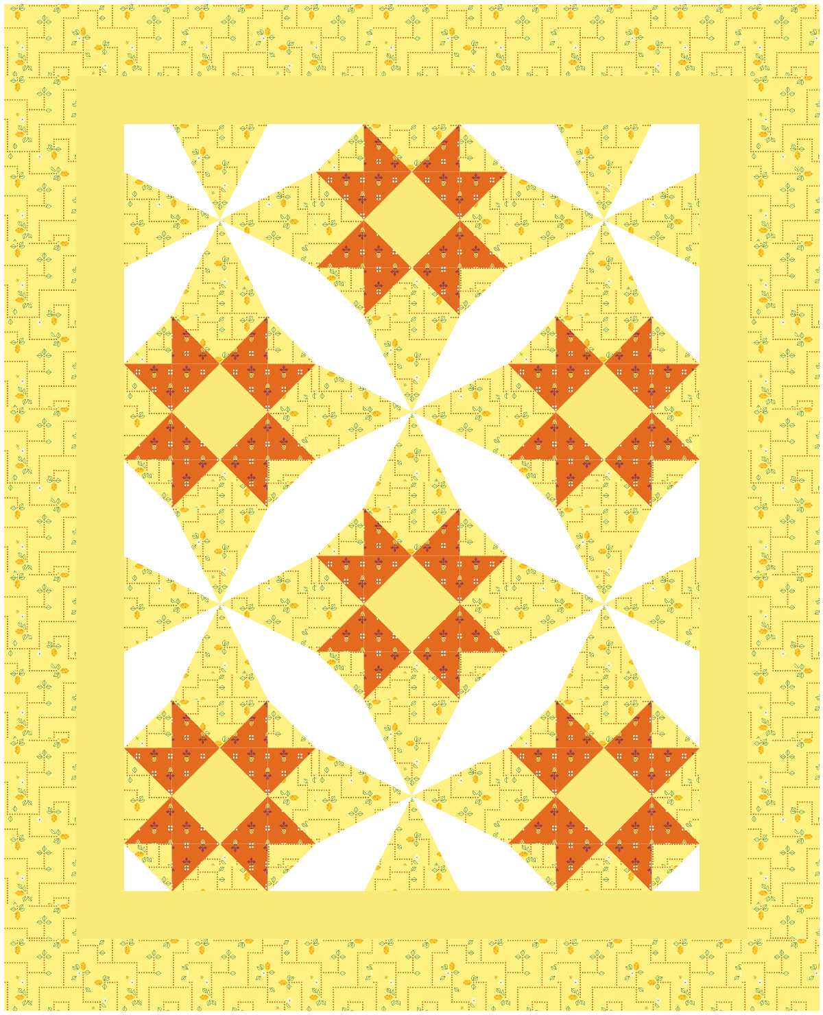 BL224 Kronk Quilt KIT SMALL Norahs Garden