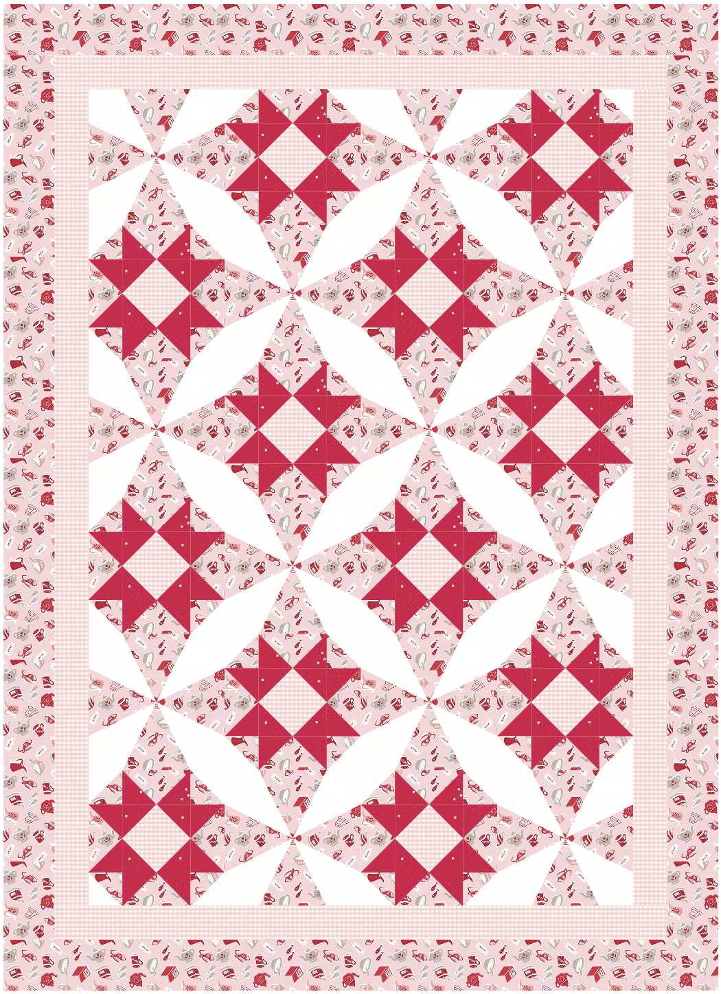 BL224 Kronk Quilt fabric KIT MEDIUM