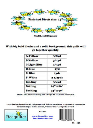 BL152 Lemon Layer cake Accuquilt friendly quilt pattern