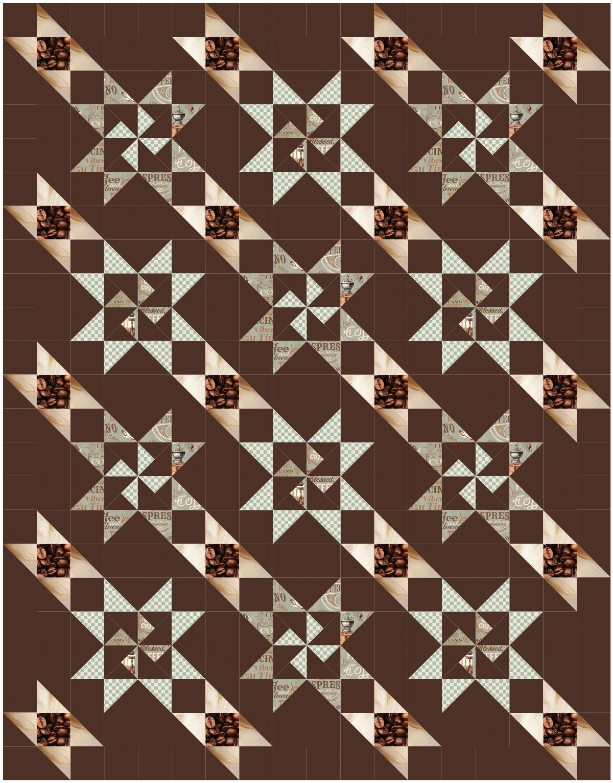 BL208 Martha's Stillness Quilt Kit 3 sizes