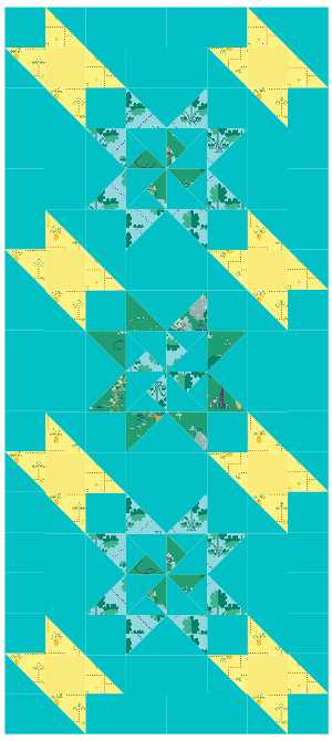 BL208 Martha's Stillness Quilt Kit SMALL Norahs garden