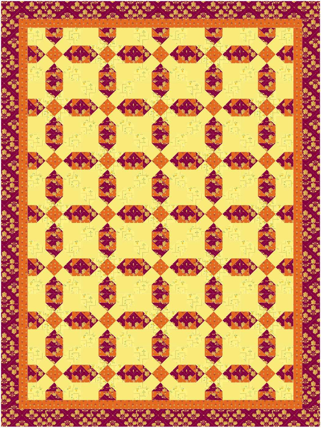 BL274 Miami Beach quilt fabric KIT LARGE Norahs Garden