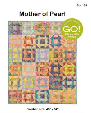 BL134 Mother of Pearl churn dash fat quarter friendly quilt pattern Accuquilt friendly, rotary cutting instructions included