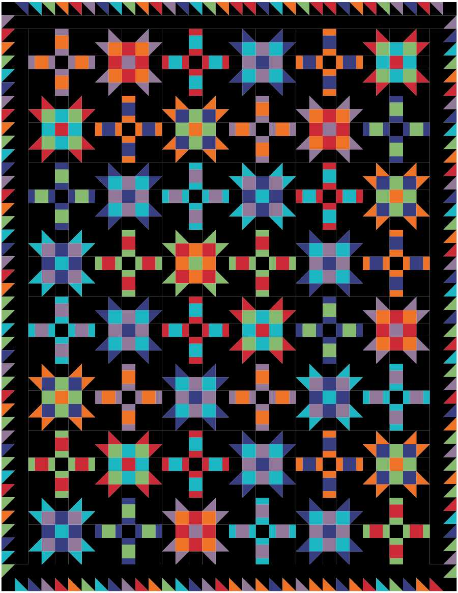 BL285 Off Kilter Quilt Fabric KIT LARGE