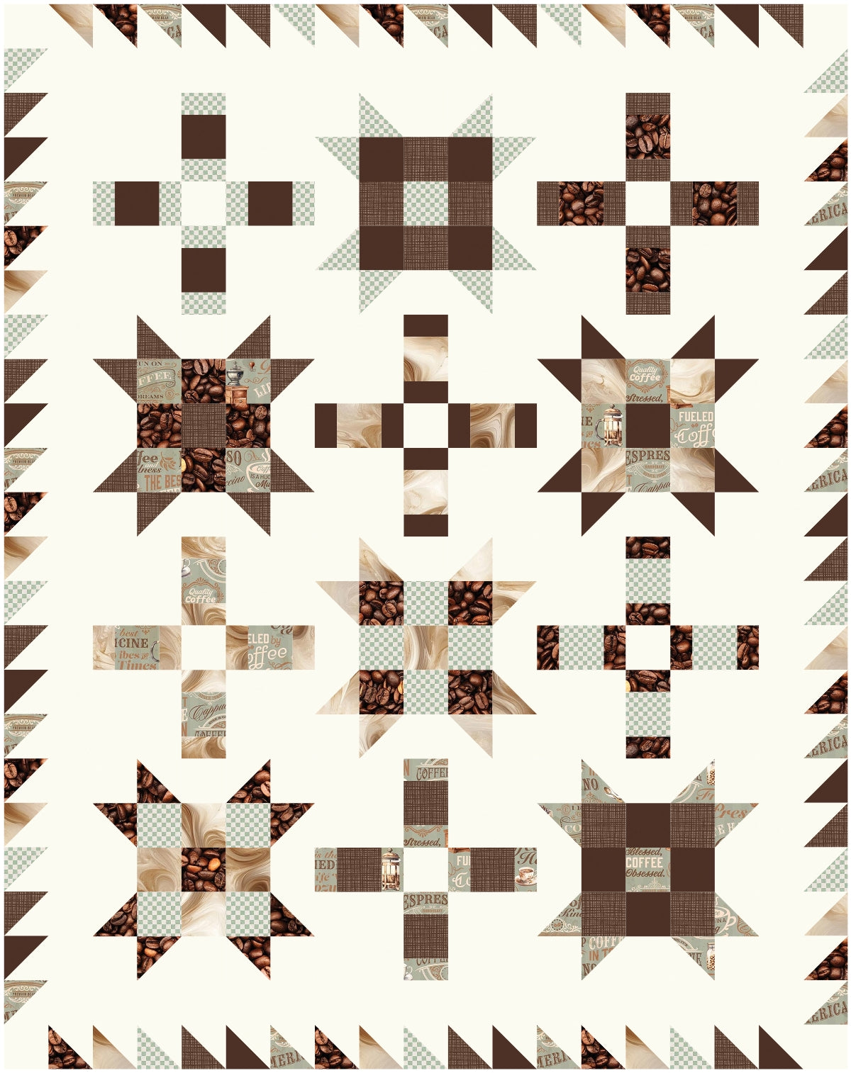 BL285 Off Kilter Quilt Kit 2 sizes