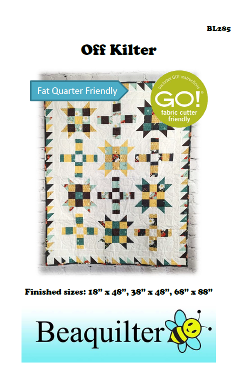 BL285 Off Kilter Quilt pattern 3 sizes