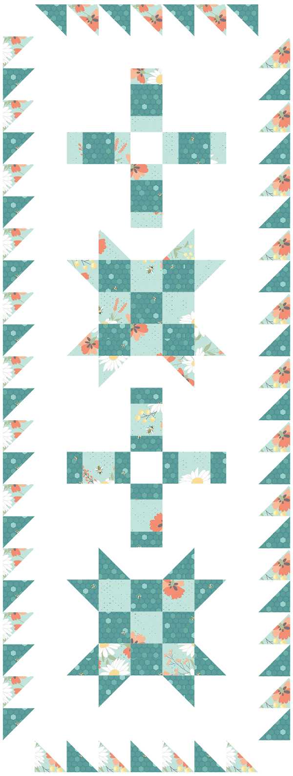 BL285 Off Kilter Quilt pattern 3 sizes