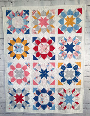 Oh Star of Bethlehem modern baby lap quilt