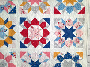 Oh Star of Bethlehem modern baby lap quilt