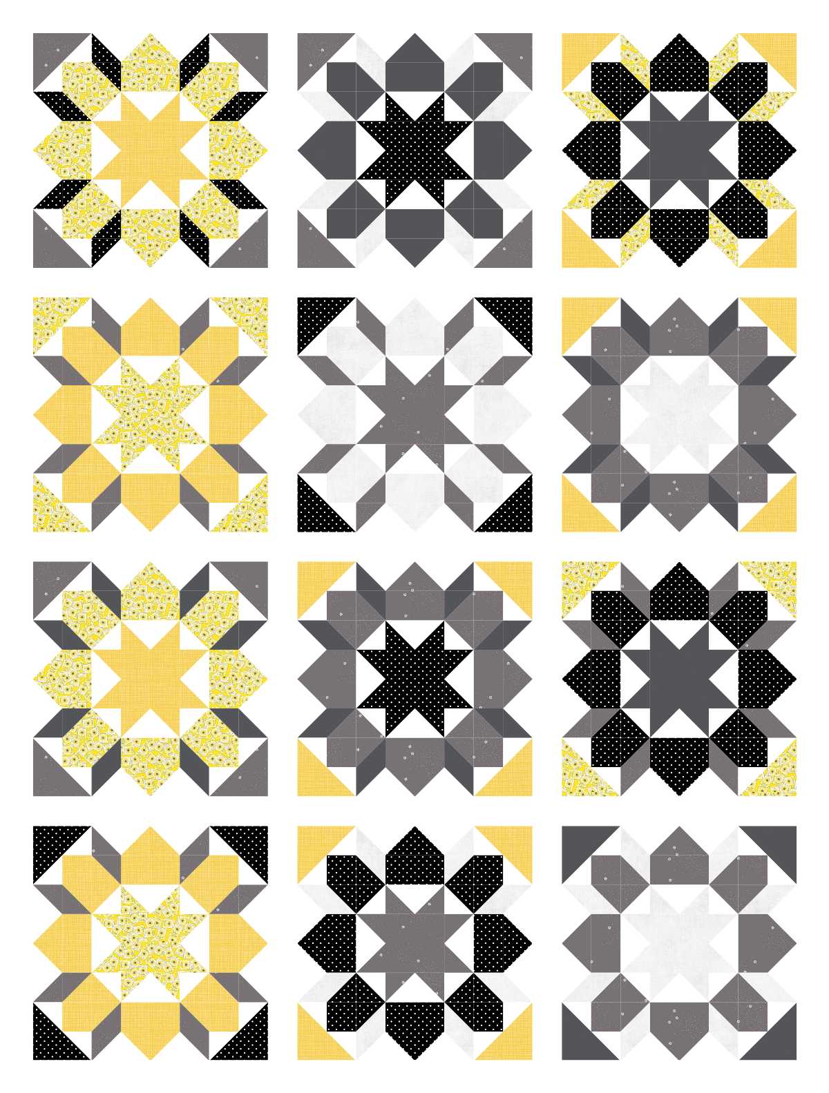 BL190 Oh Star of Bethlehem quilt kit Sunflower