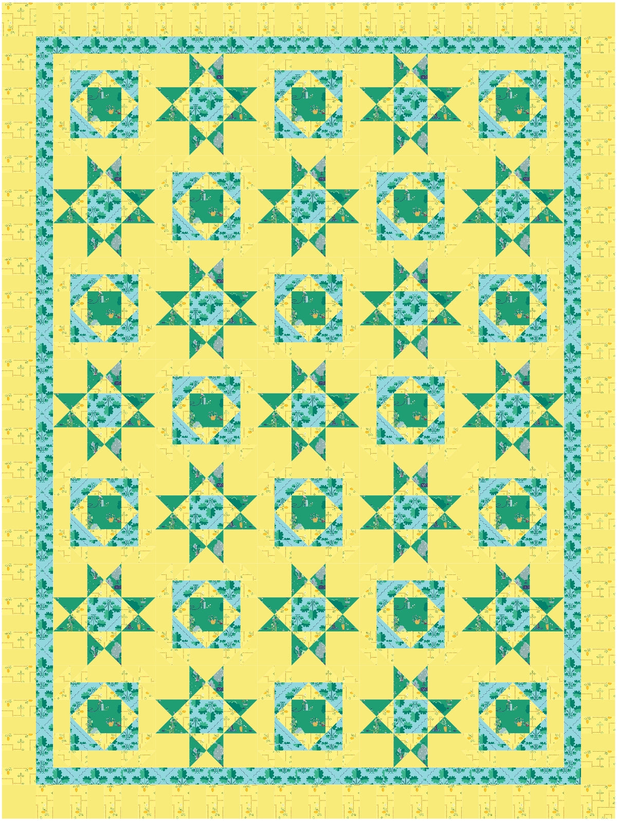 BL292 Orange You Glad Quilt Kit 3 sizes
