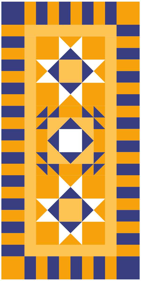 BL292 Orange you Glad Quilt Pattern 3 sizes Accuquilt friendly