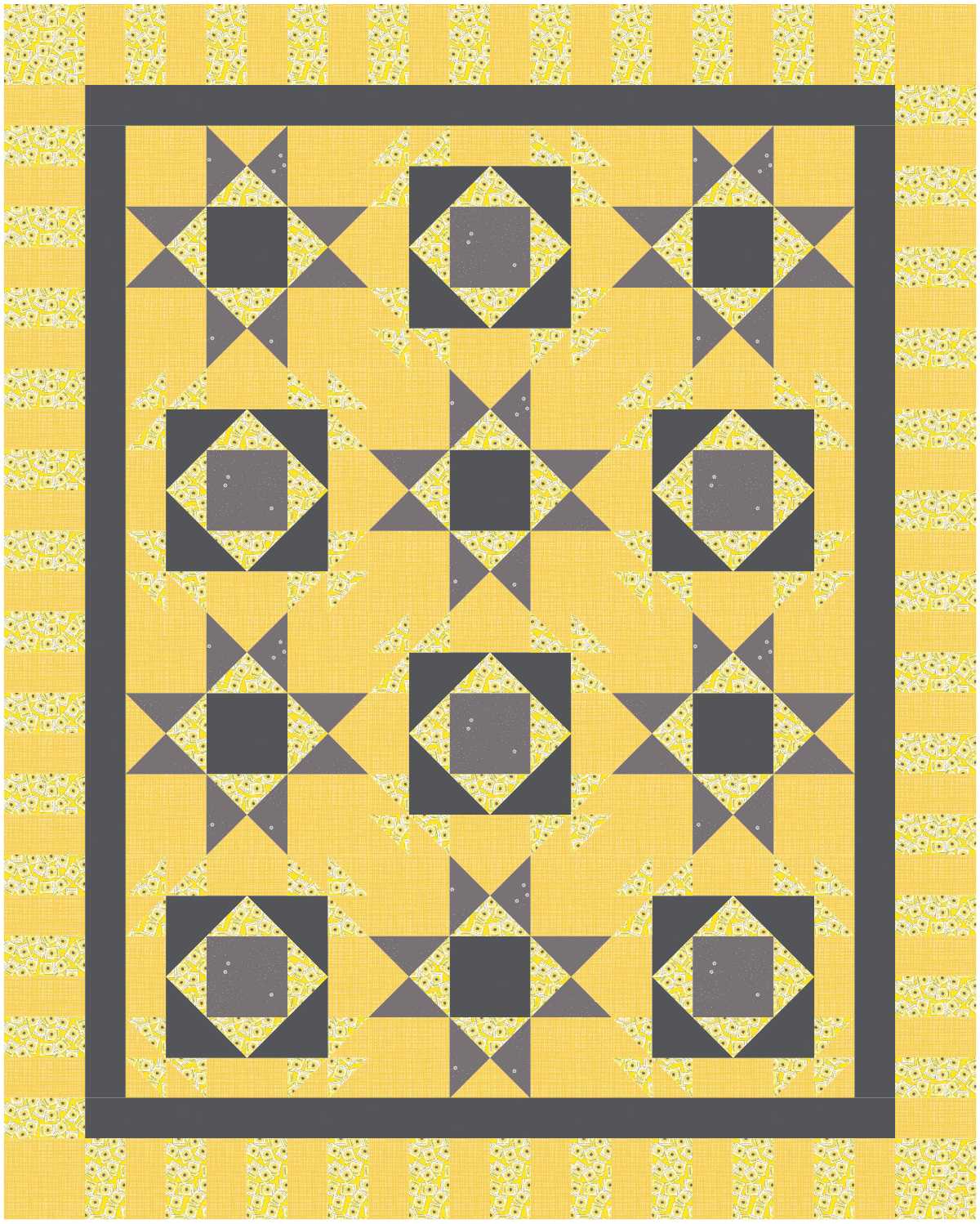 BL292 Orange you Glad Quilt KIT MEDIUM Sunflower