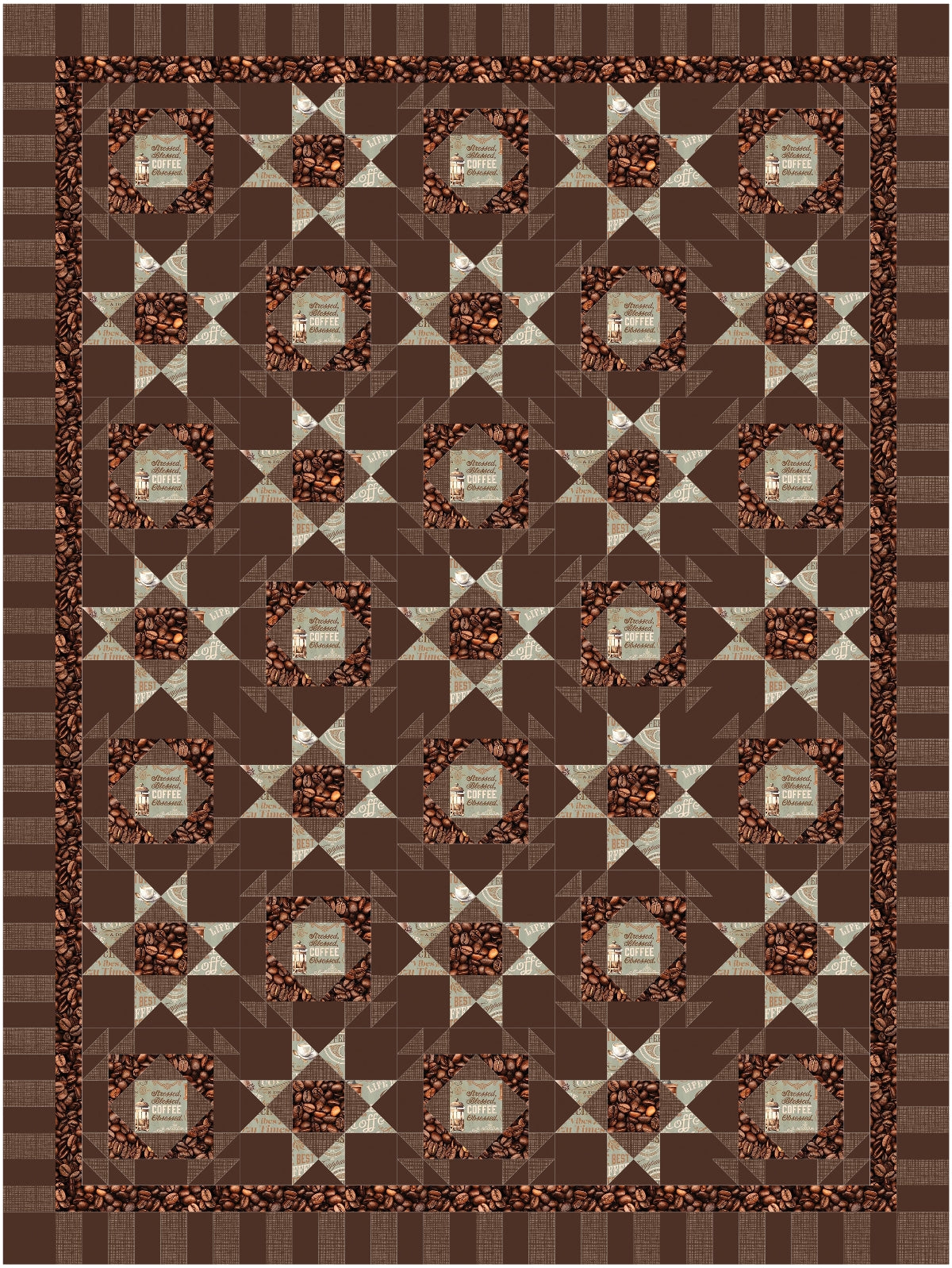 BL292 Orange You Glad Quilt Kit 3 sizes