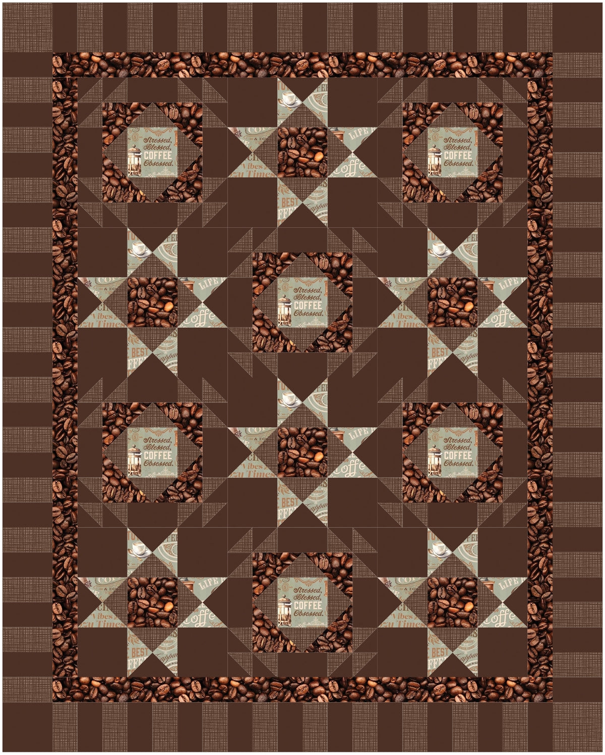 BL292 Orange You Glad Quilt Kit 3 sizes