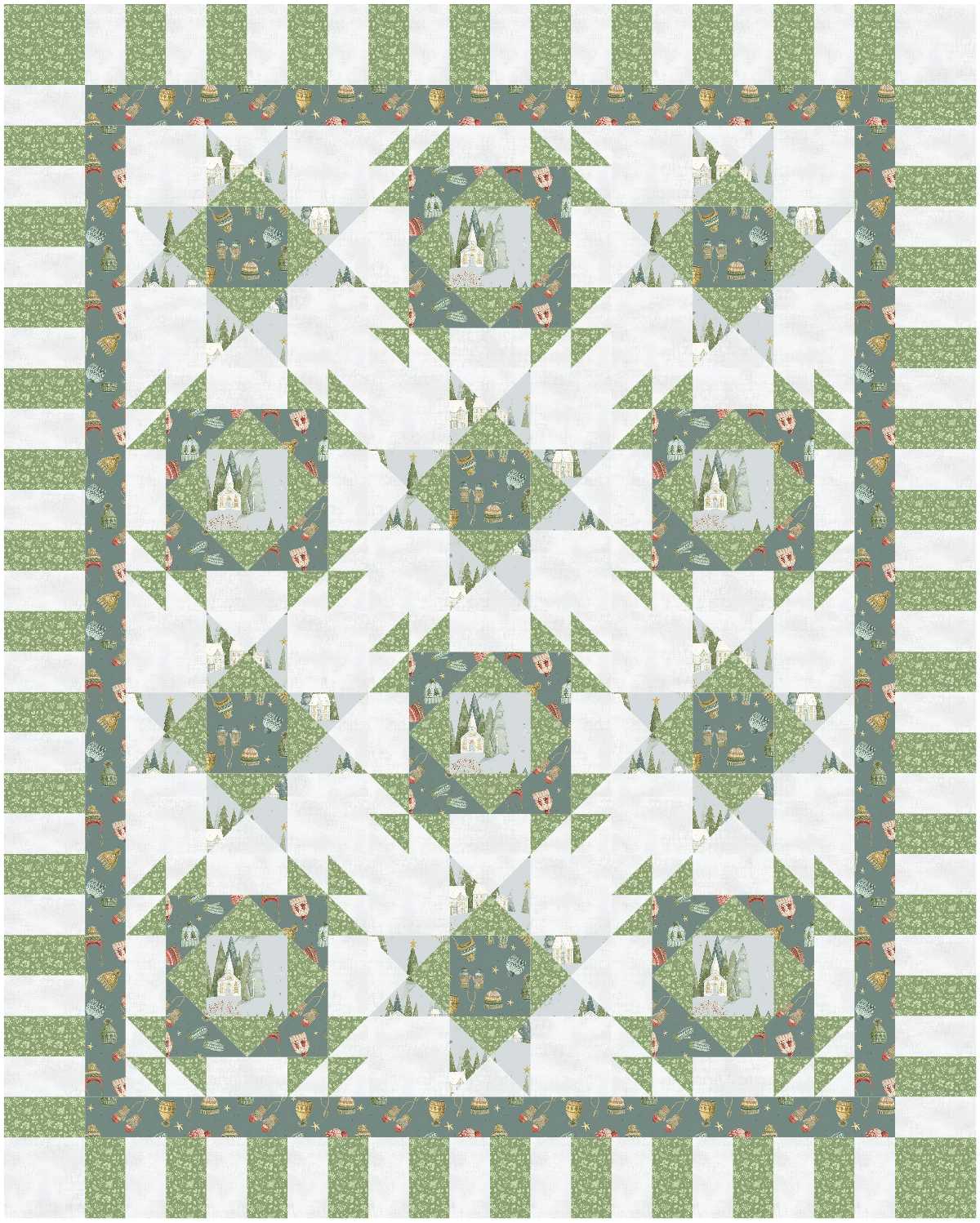 BL292 Orange you Glad Quilt KIT MEDIUM