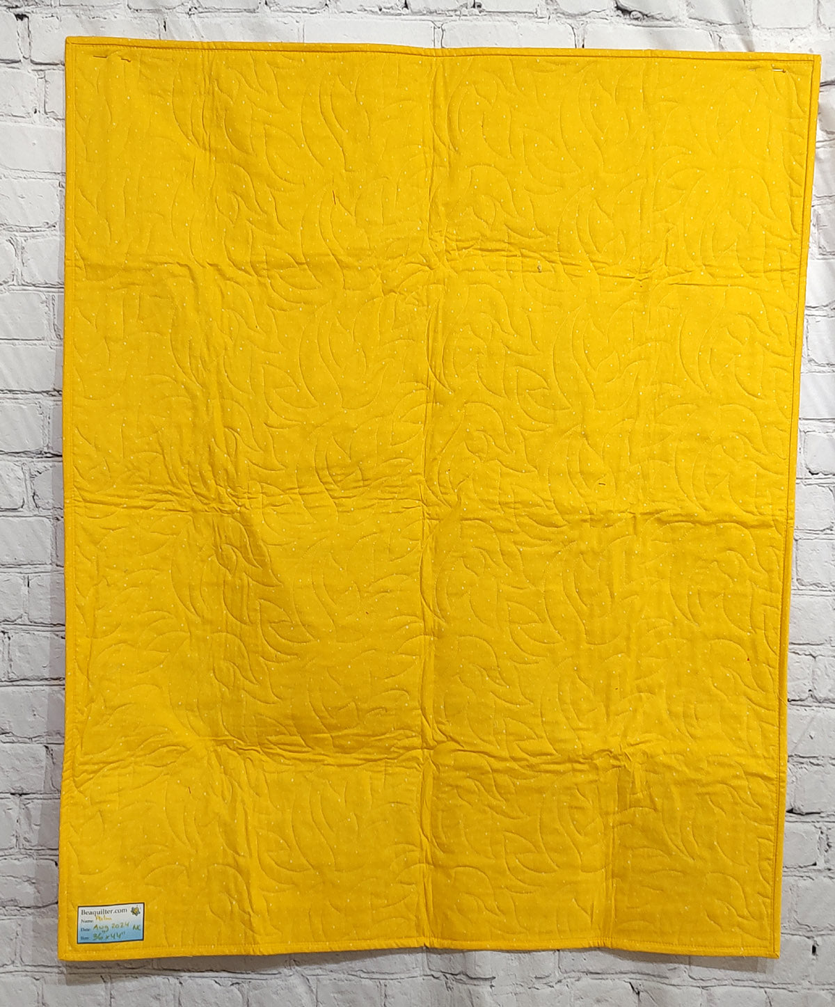 Palm Leaf Red Green Yellow Modern Baby Lap quilt