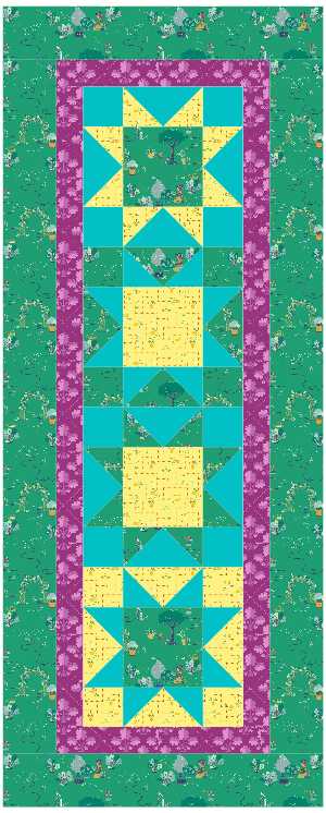 BL124 Patriotic Stars Quilt Kit SMALL Norahs garden