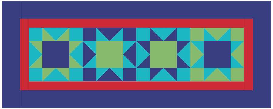 BL124 Patriotic Stars Quilt Kit SMALL