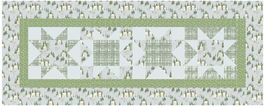 BL124 Patriotic Stars Quilt Kit SMALL