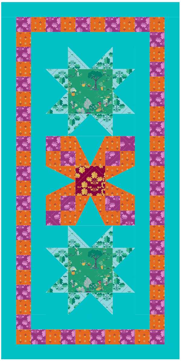 BL238 Picnic Quilt Kit S Noras Garden
