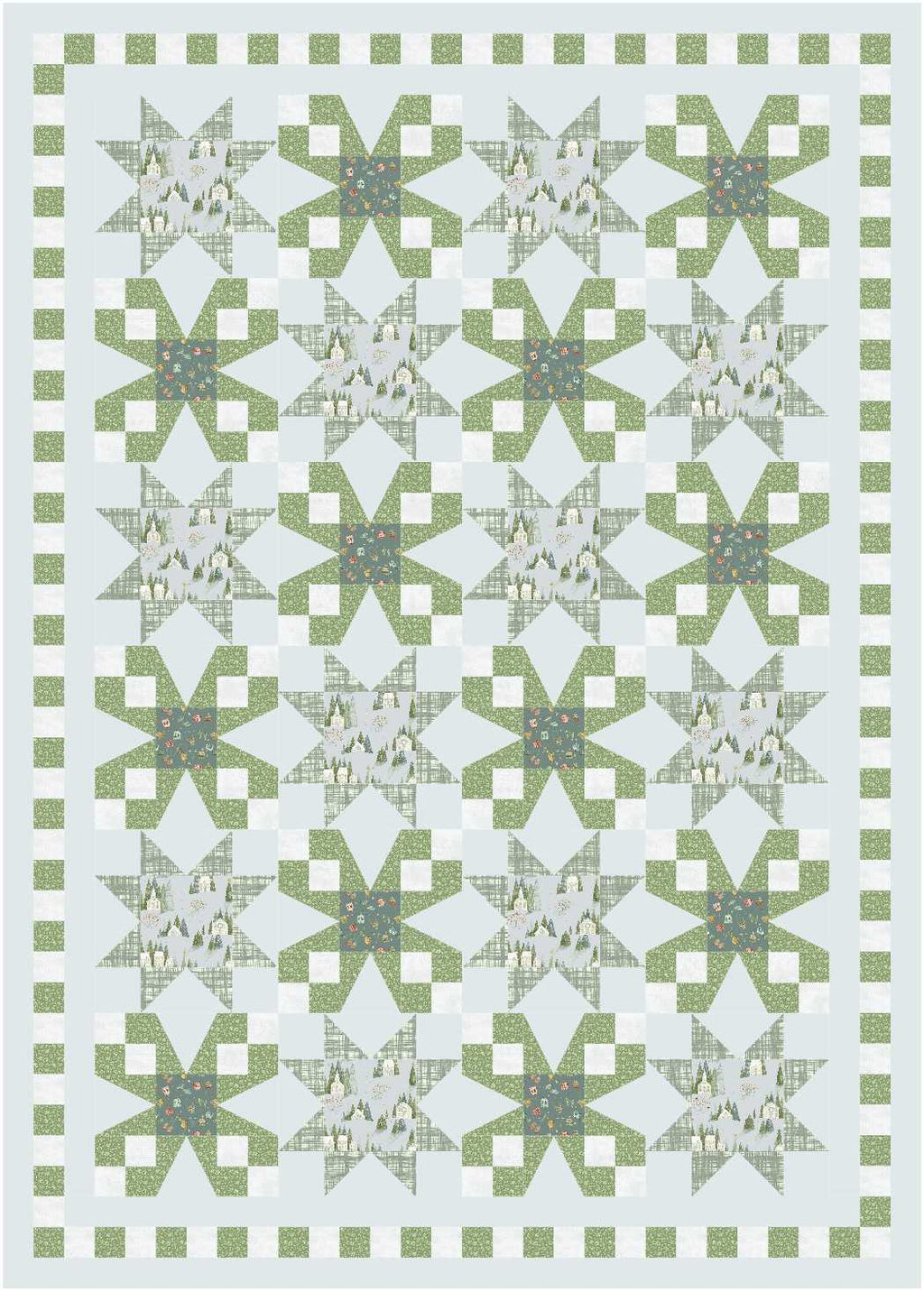 BL238 Picnic Quilt fabric Kit LARGE