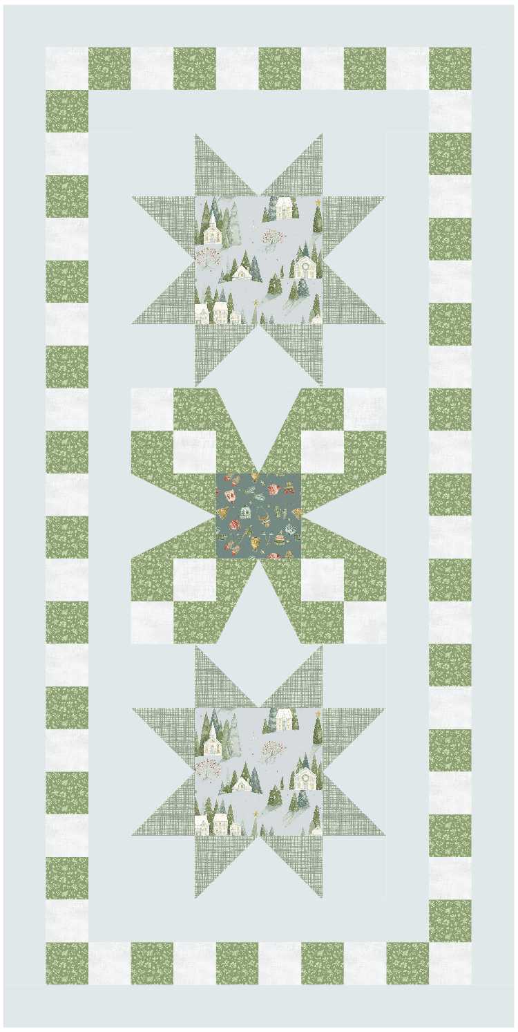 BL238 Picnic Quilt fabric Kit 3 SMALL