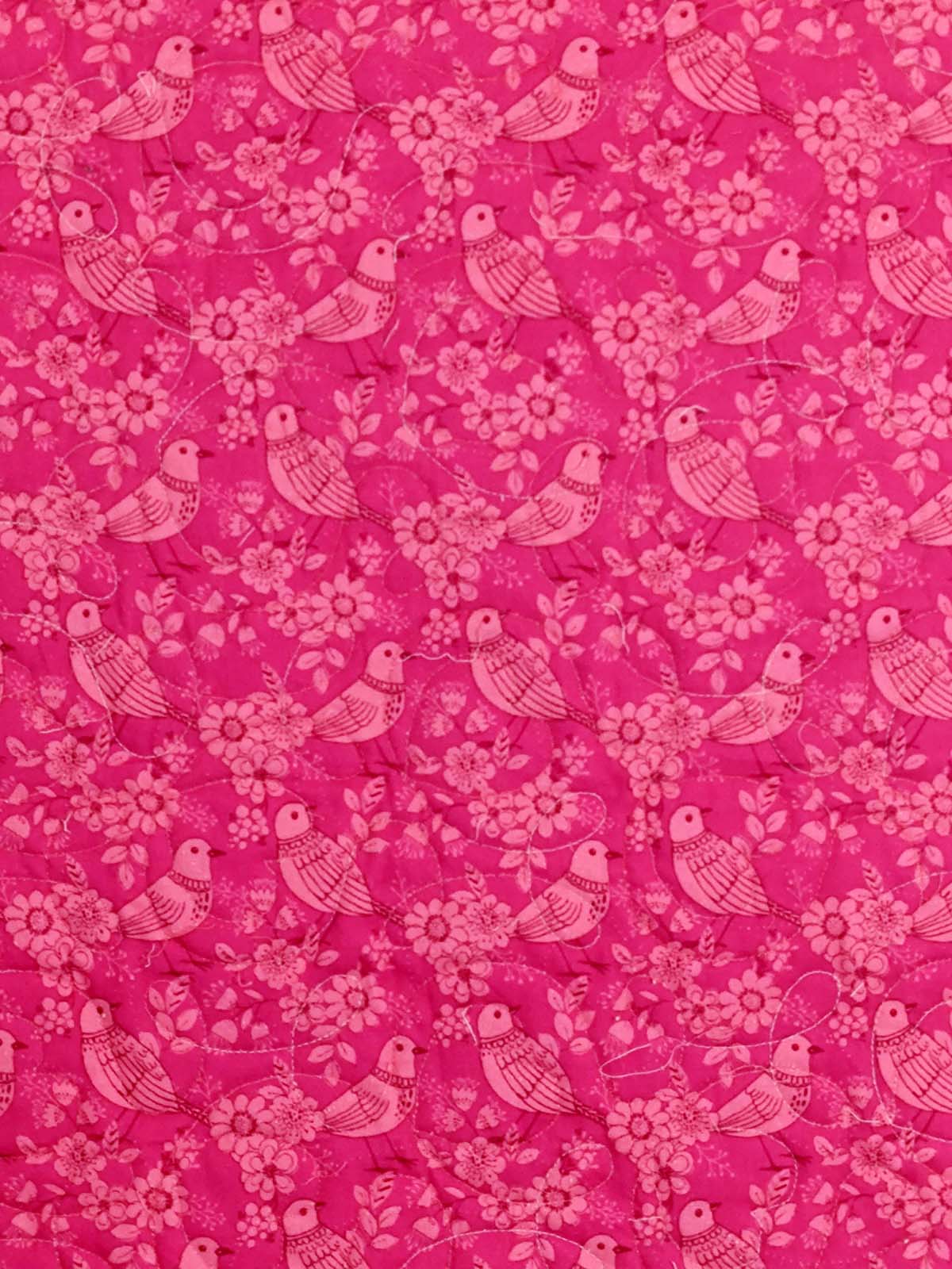 Pink birdie Baby Girl Hug Life Quilt
