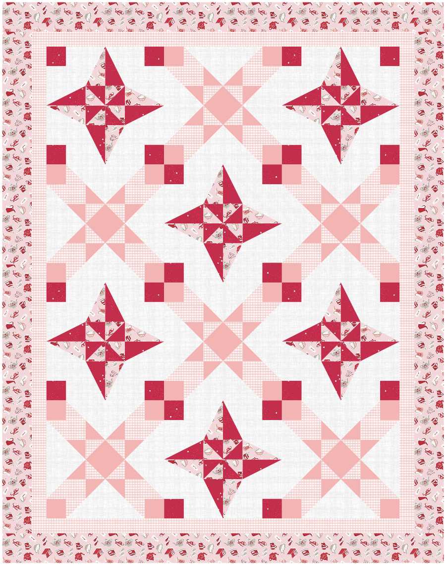 BL267 Pinnacle Quilt fabric KIT 3 sizes