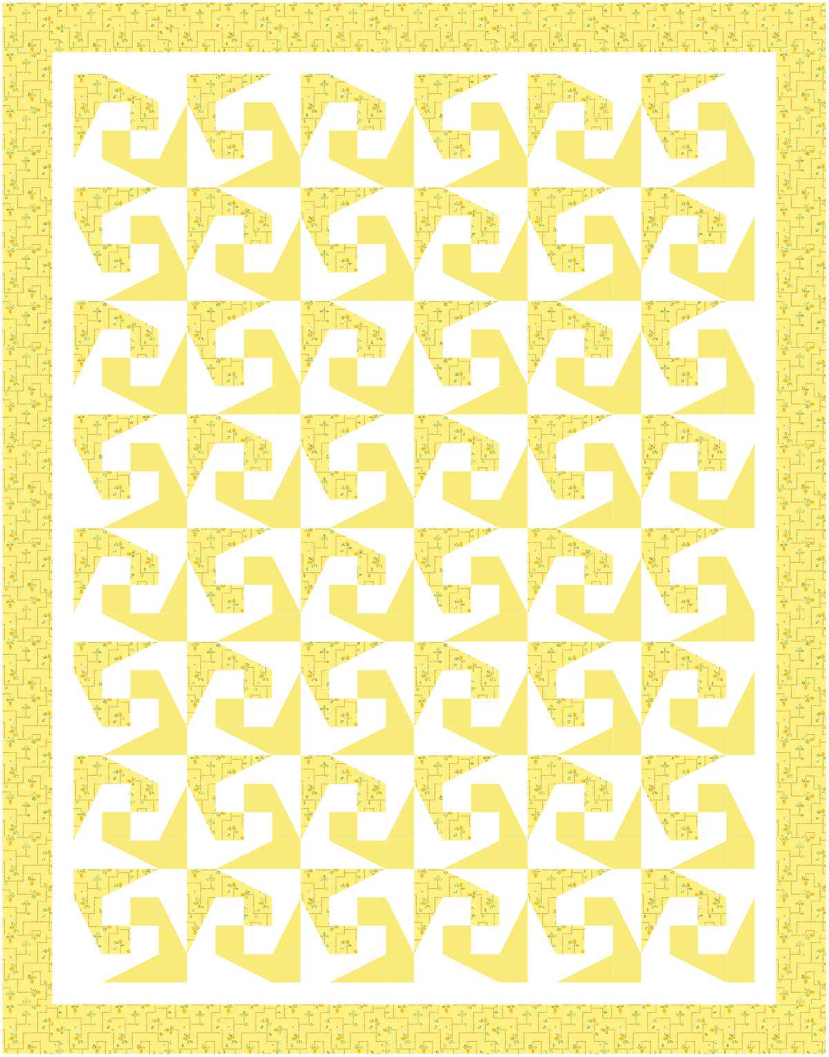 BL232 Plagues Quilt Kit L Norahs Garden