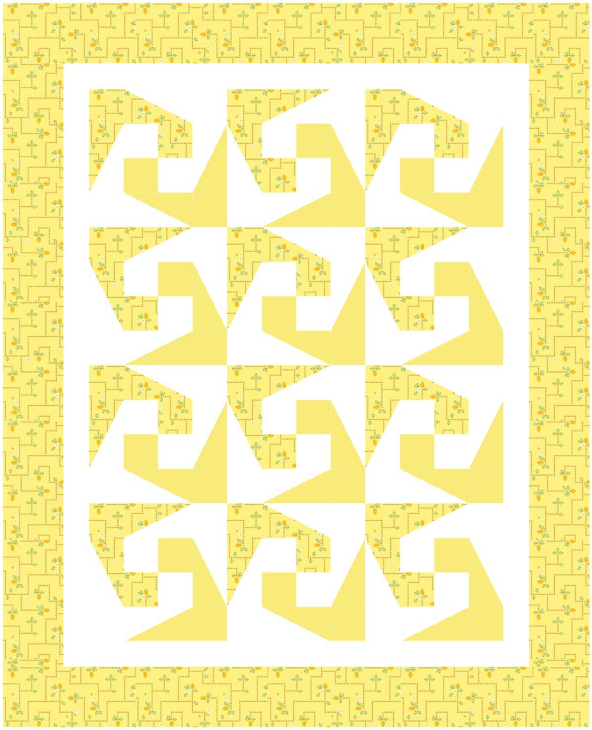 BL232 Plagues Baby Quilt Kit M Norahs Garden