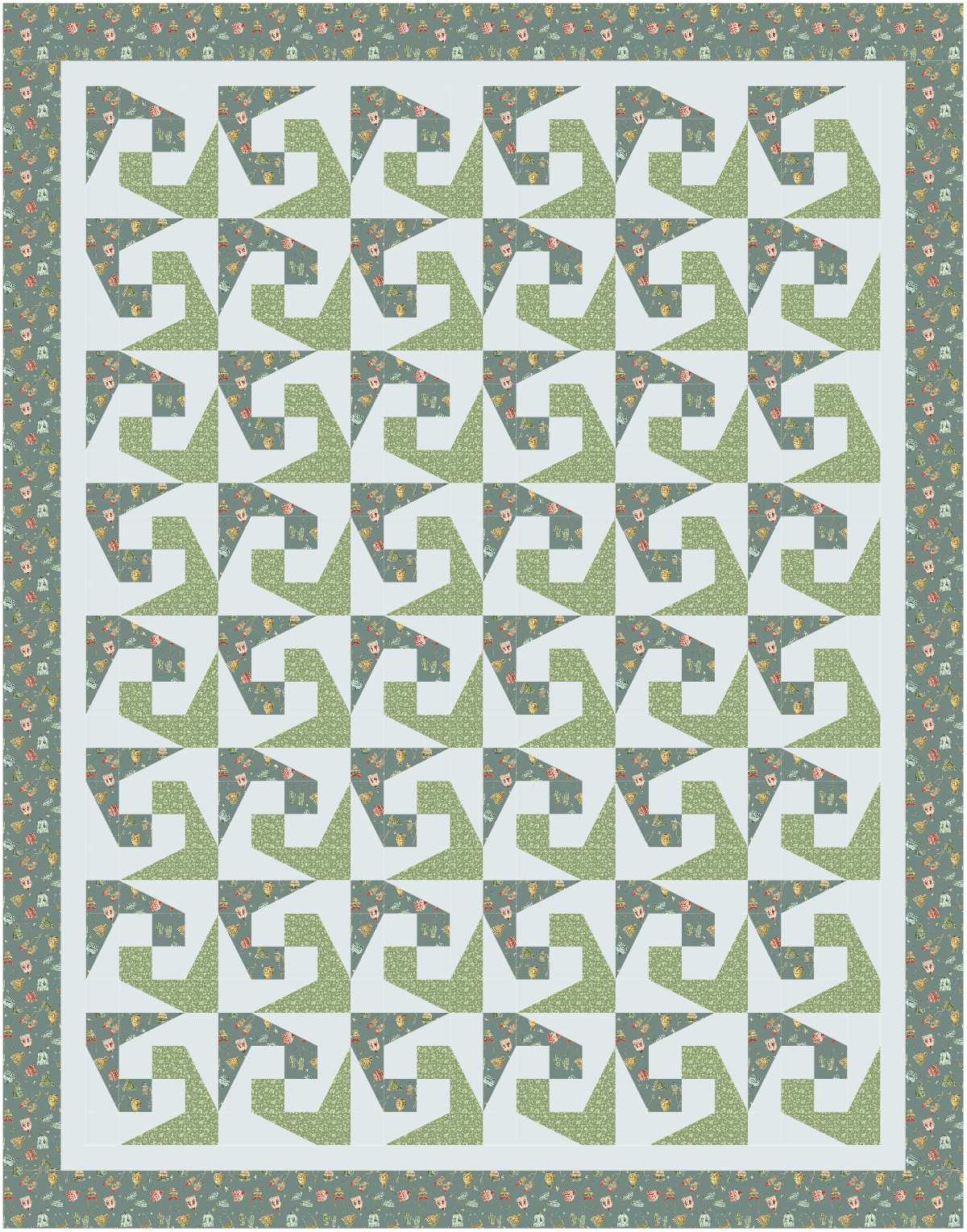 BL232 Plagues Quilt Kit LARGE