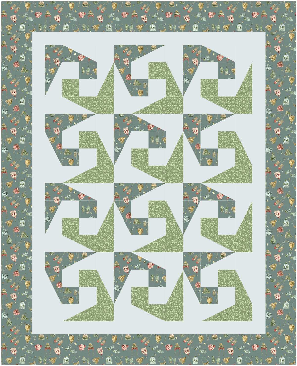 BL232 Plagues Quilt Kit med