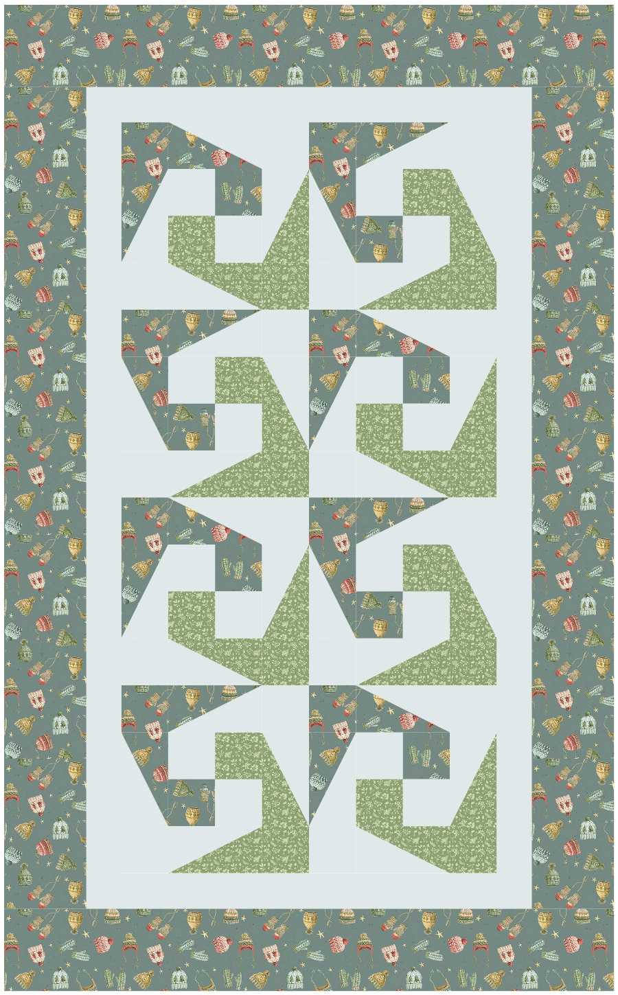 BL232 Plagues Quilt Kit SMALL