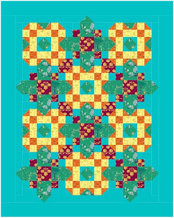 BL182 Popsicle Quilt Kit Norahs garden
