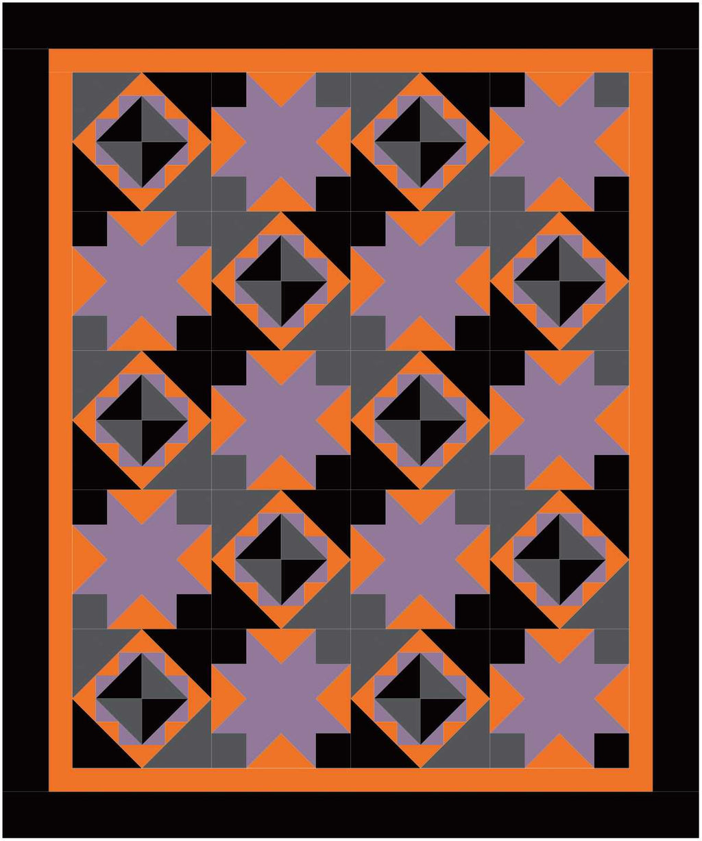 BL231 Pumpkin Vines Quilt Kit MEDIUM