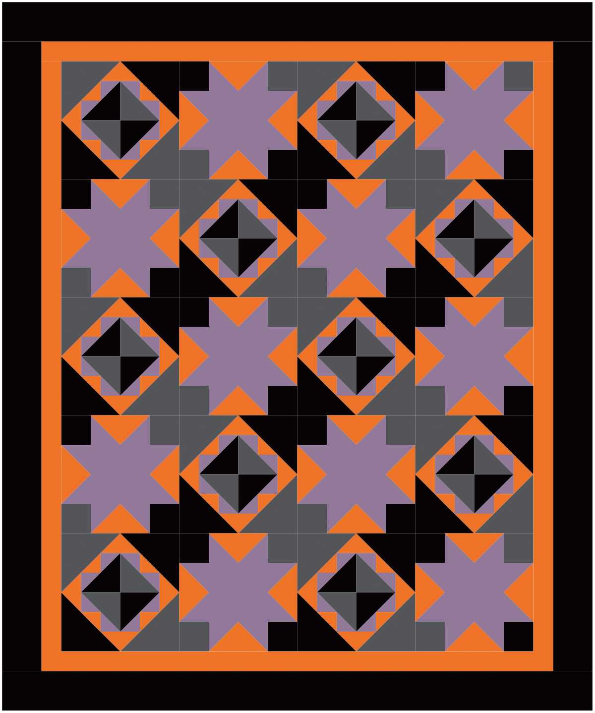 BL231 Pumpkin Vines Quilt Kit MEDIUM