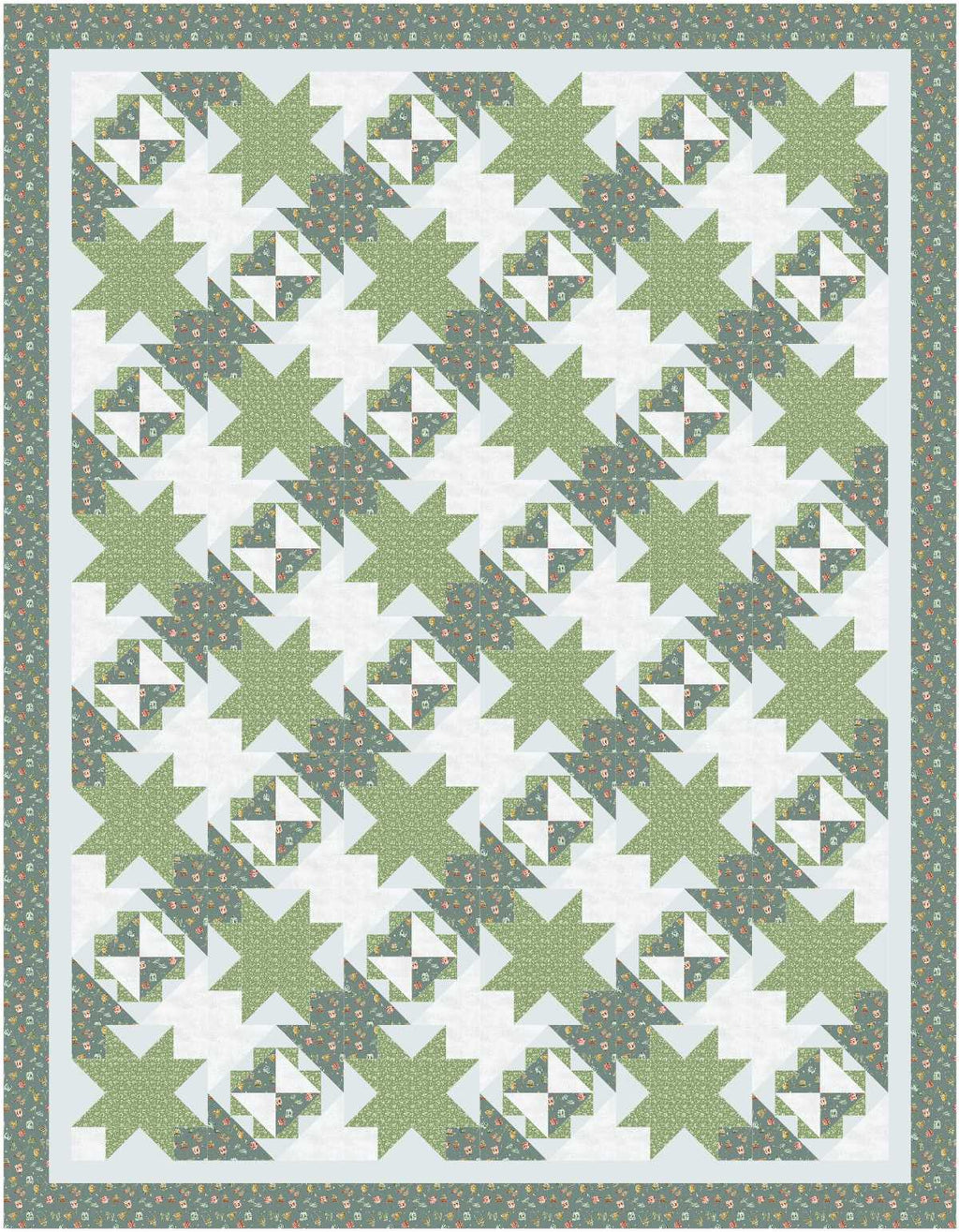 BL231 Pumpkin Vines Quilt Kit LARGE