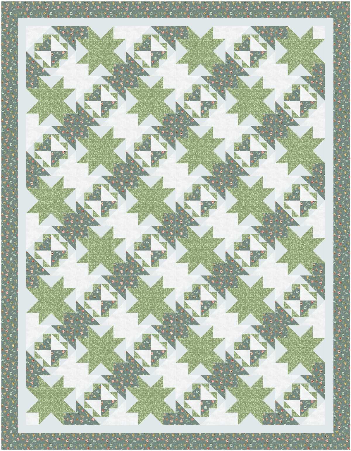 BL231 Pumpkin Vines Quilt Kit LARGE