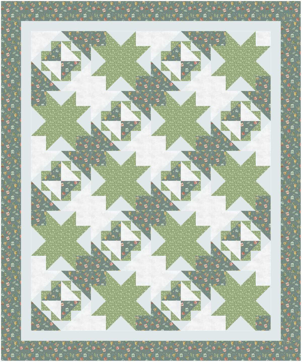 BL231 Pumpkin Vines Quilt Kit MEDIUM