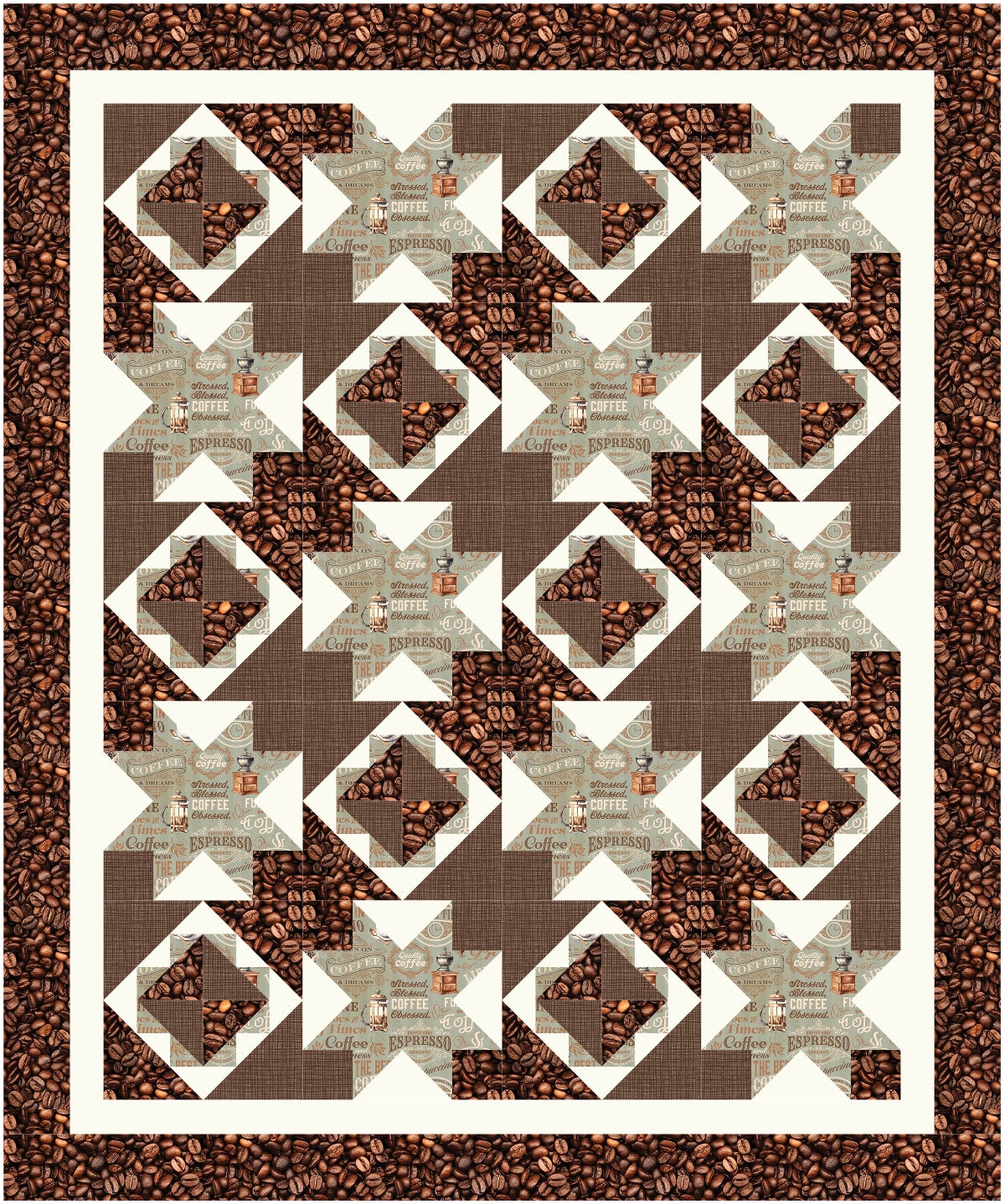 BL231 Pumpkin Vines Quilt Kit 3 sizes