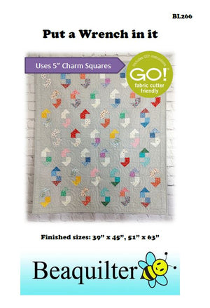 BL266 Put a Wrench in it Quilt pattern 2 sizes
