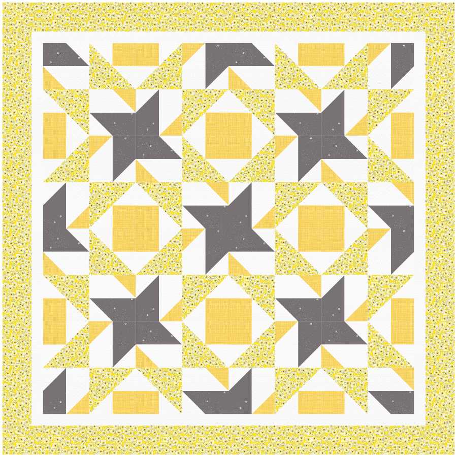 BL203 Reflection Quilt Kit MEDIUM Sunflower