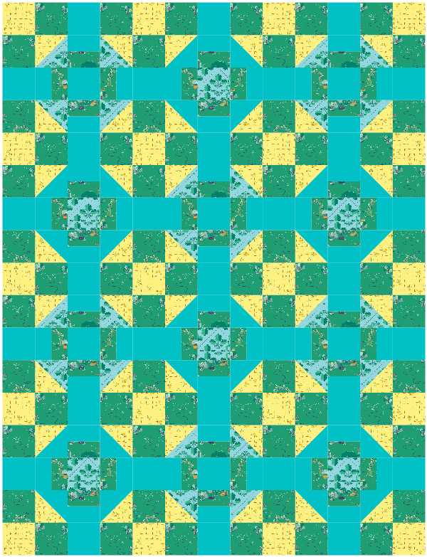 BL217 Relaxation Quilt Kit MEDIUM Norahs garden