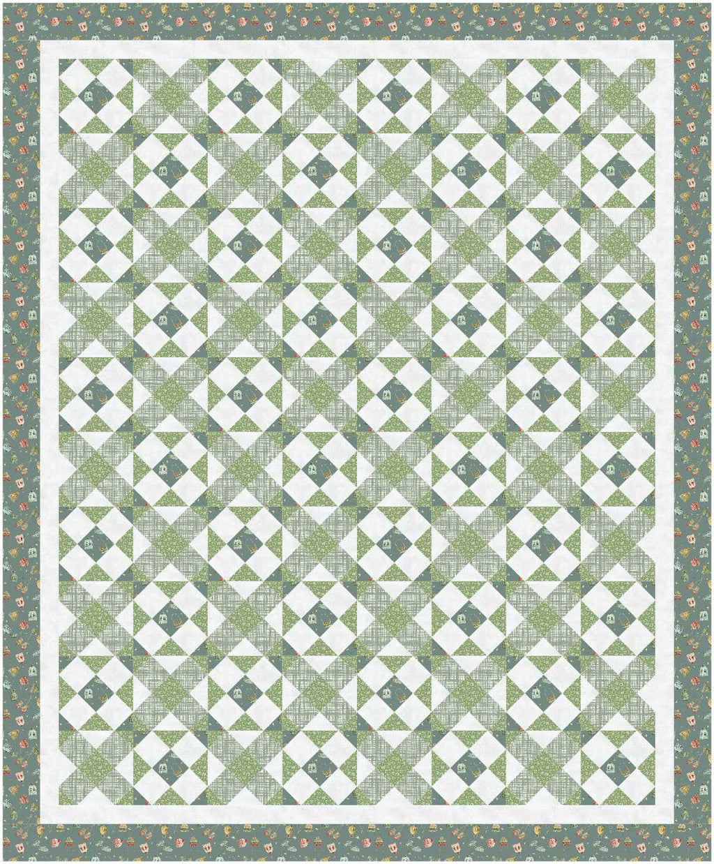 BL251 Riding thru the forest Quilt fabric KIT LARGE