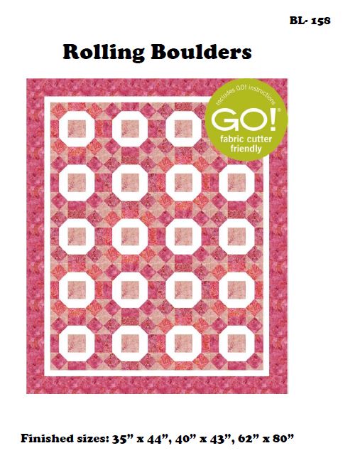 BL158 Rolling Boulders Quilt Kit 3 sizes