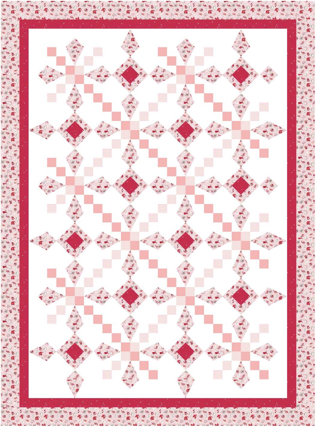 BL227 Royalty Quilt fabric KIT LARGE