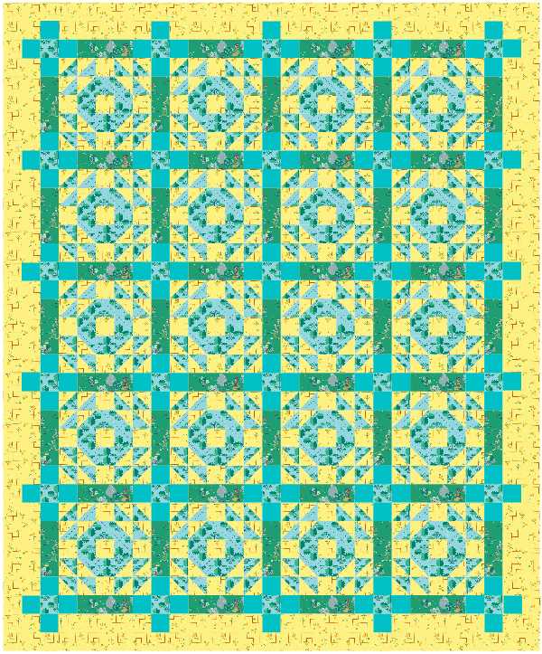BL191 Sacrifice Quilt Kit LARGE Norahs garden