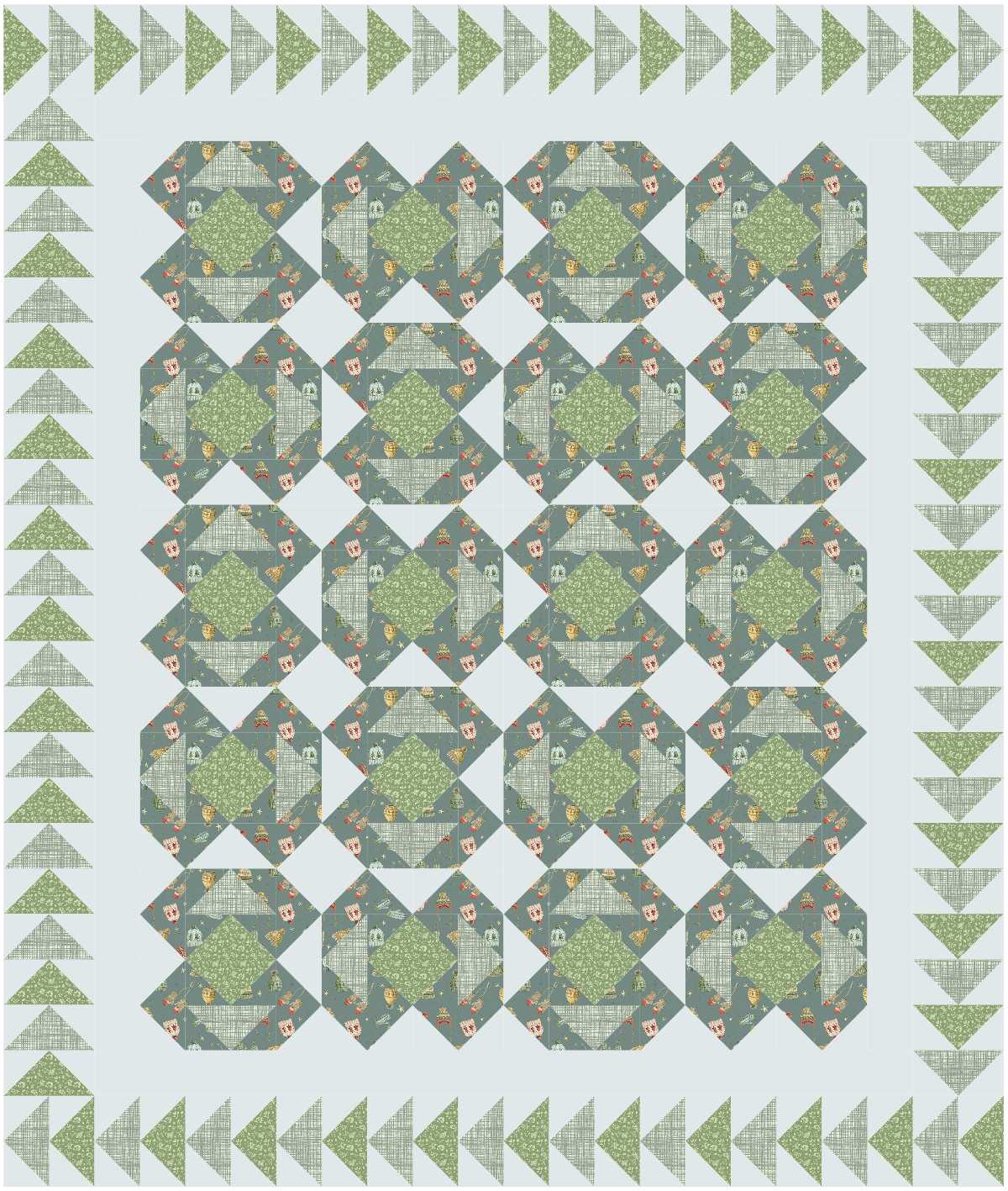 BL195 Scarabs Quilt Kit
