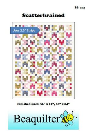 BL202 Scatterbrained Quilt Pattern Jelly Roll Friendly